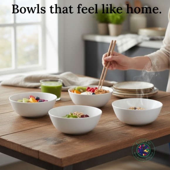 IKEA OFTAST White Tempered Glass Bowls 6" - Set of 4 - Picture 4 of 5